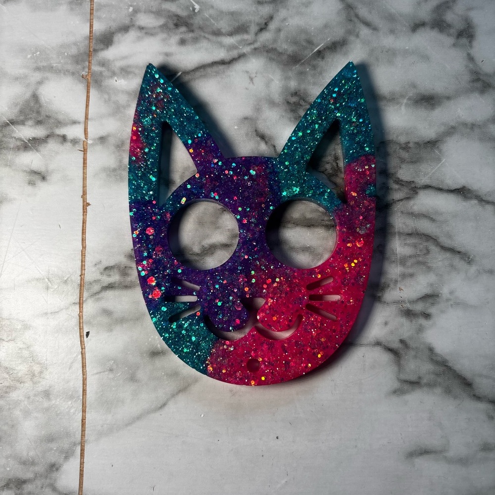 Cat keychain self defense Jewel dust -NEW